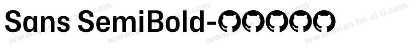 Sans SemiBold字体转换